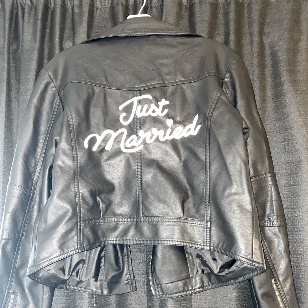 Just Married Leather Jacket